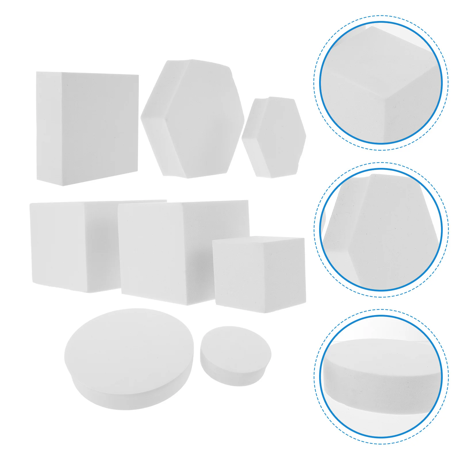 

8pcs Geometric Photography Props Stereo Cube For Photoshoot Background Decor Hard Foams Photo Handcrafts Supplies Baby Growth