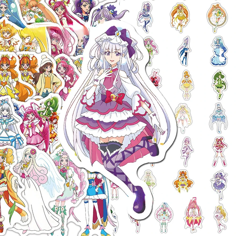 65pcs/set of Anime Star Detective Precure stickers Akechi Anna Disguise stickers Water Cup Computer Skateboard  DIY Decals