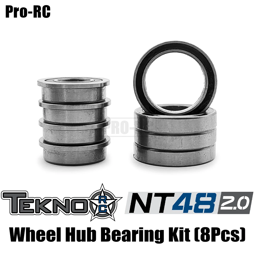 

Комплект колёсных подшипников для Tekno 1/8 NT48 2,0 4WD Nitro, комплект колёсных подшипников (8 шт.), запчасти для радиоуправляемых автомобилей TKR9400