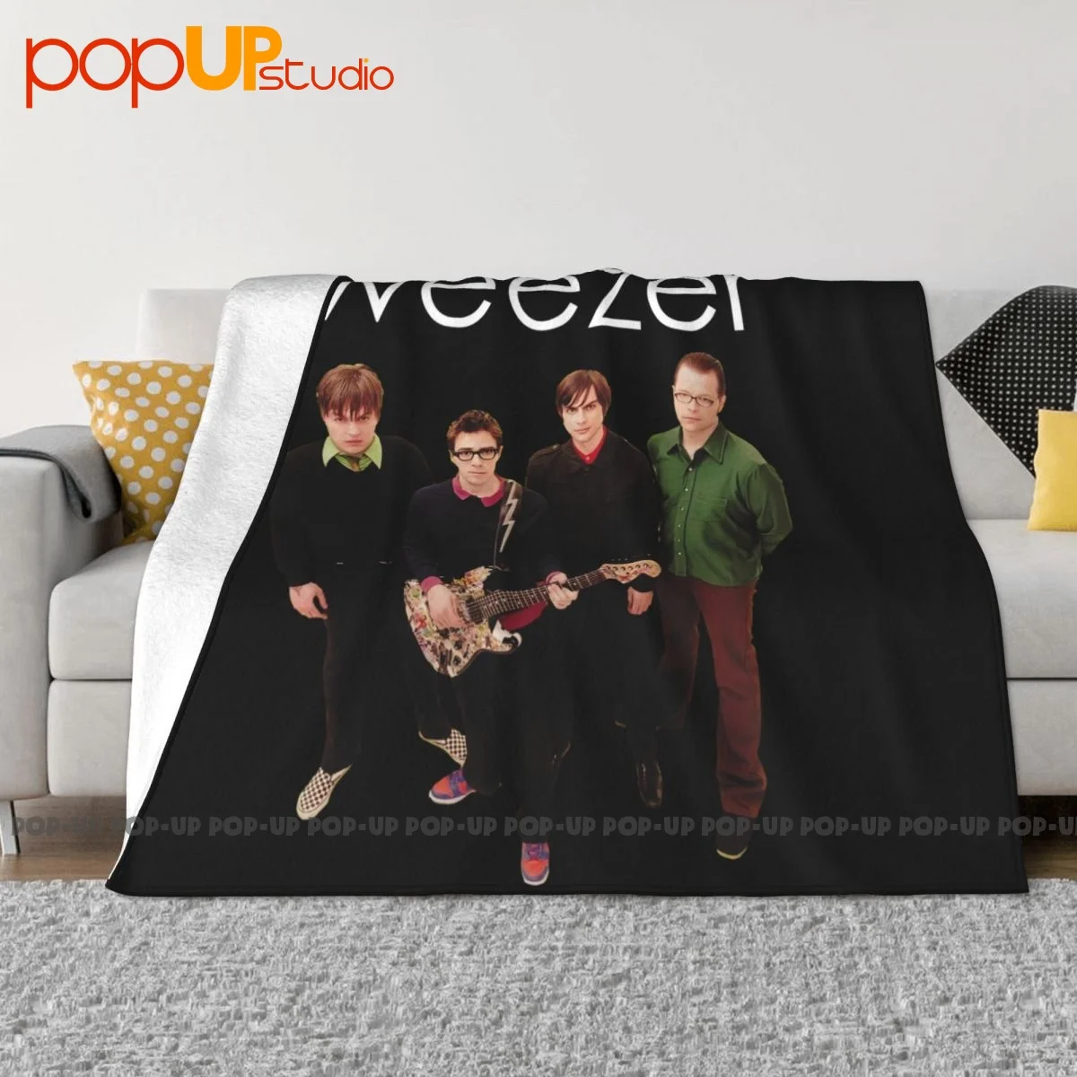 Weezer Blue Album Pinkerton Pixies 2001 Blanket Autumn For Bed Home Decor Sofa Dedicated Decorative Sofa