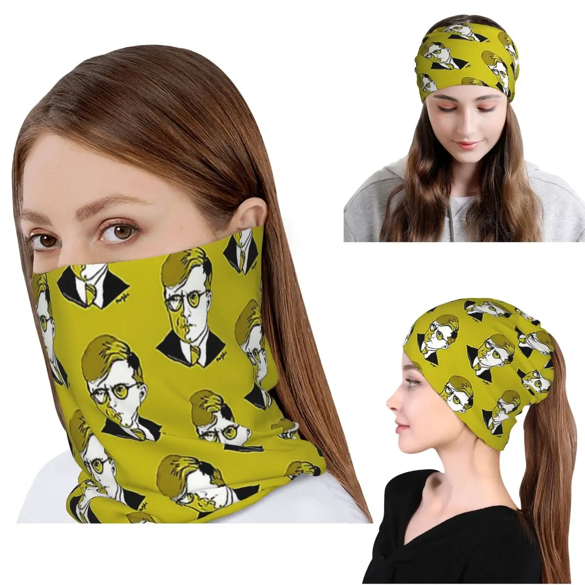 

Dmitri Shostakovich Russian Composer Bandana Neck Cover Wrap Scarf Multi-use Face Mask Beanies Hat Unisex Adult Breathable
