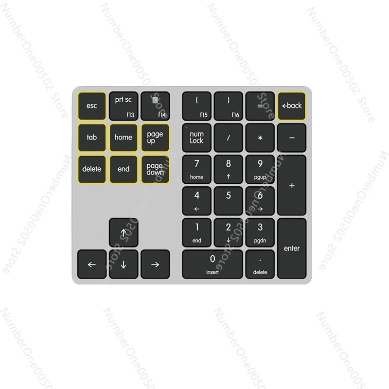 34-key Numeric Keypad Wired Usb External Laptop Mute with Shortcut Keys