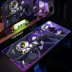 RGB Gamer Keyboard Mouse Pad V Lock Edge Desk Mat J LED Glowing Mausepad 40x90cm N Drones Antislip Mousepad Murder Uzi Speed Rug