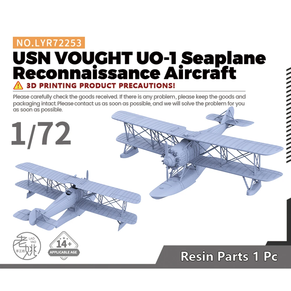 Yao's Studio LYR72253 1/72  Military Model Kit USN VOUGHT UO-1 Seaplane Reconnaissance Aircraft