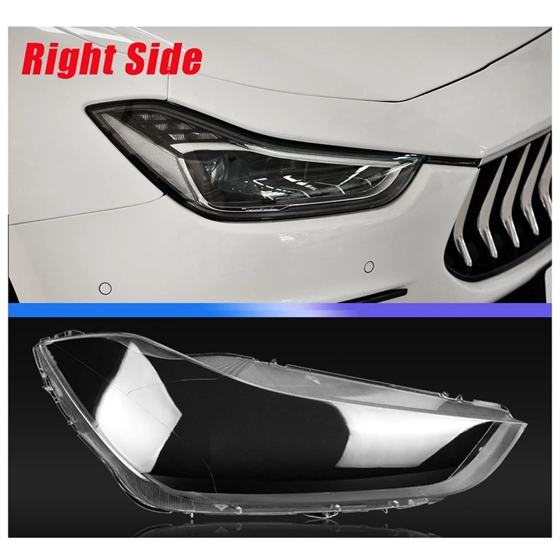 

Car Headlight Lens Head Light Cover Lampshade For Maserati Ghibli 2014-2022