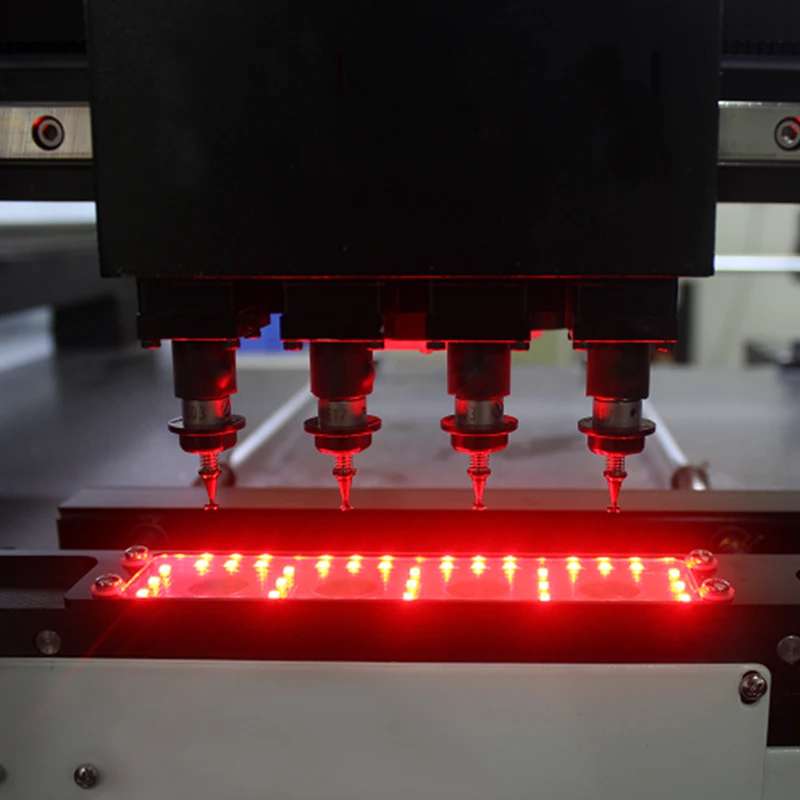 Stock in USA LED High Speed Mounter 4 Heads 38 Feeders SMD Pick and Place Machine SMT380