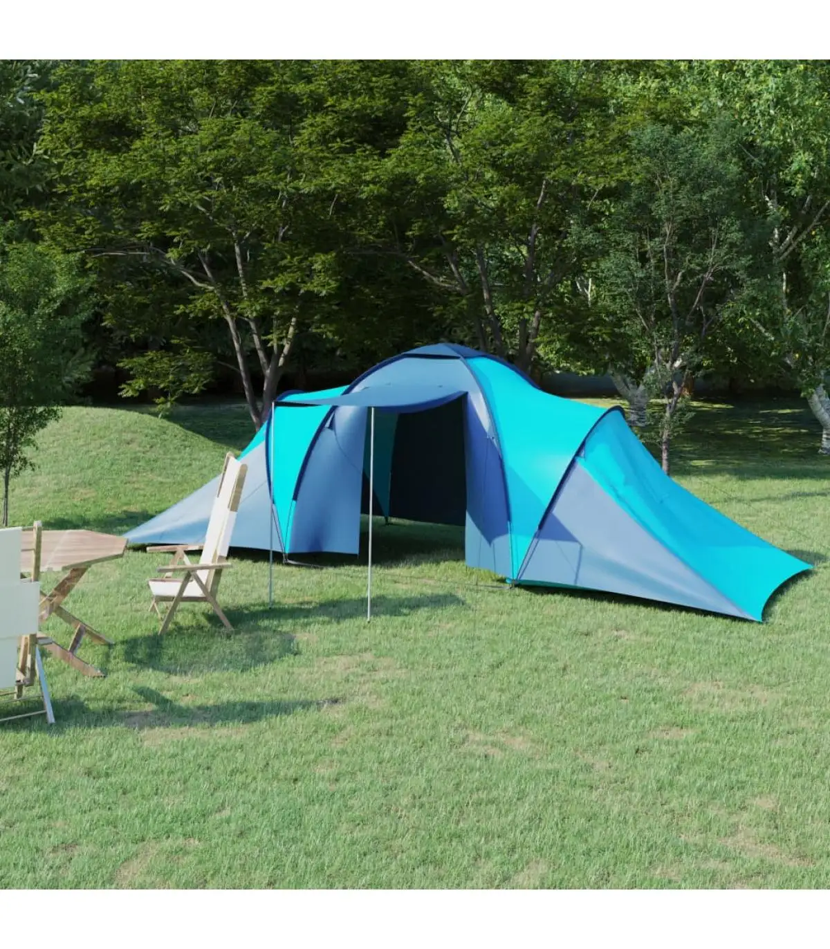 Tent tent for 6 people blue and light blue