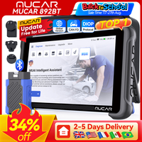 MUCAR 892BT Car OBD2 Diagnostic Tool All System Diagnosis ECU Coding Bi-directional Scanner CANFD DOIP 34 Reset Free