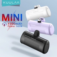 KUULAA Mini Power Bank 4500mAh Portable Charger For iPhone 16 15 14 13  Pro Max Batterie Externe PowerBank For Samsung Xiaomi