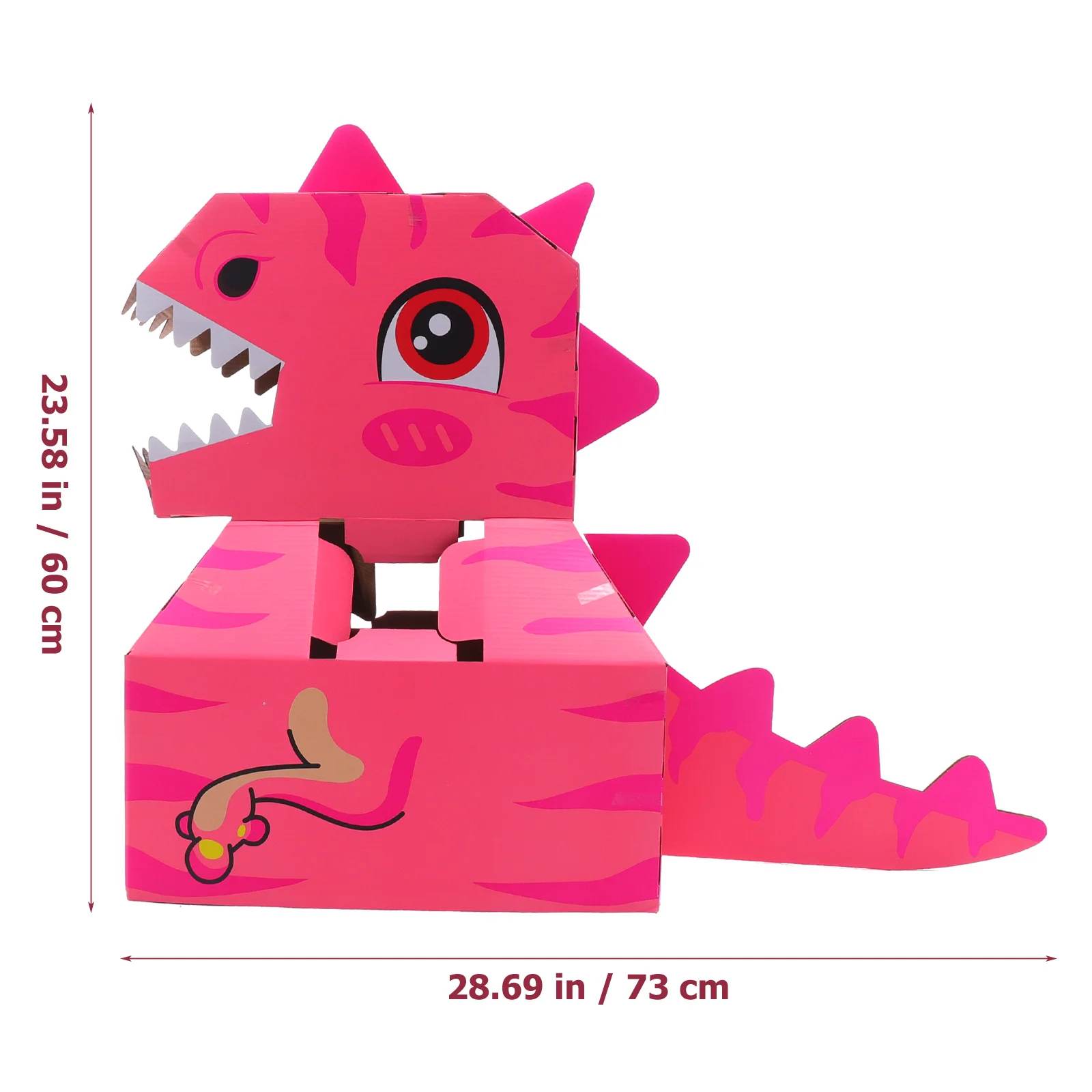 1 Set Wearable Cardboard Box Dinosaurs Wearable DIY Toy Carton Cardboard Box for Cosplay wearable paper carton dinosaurs