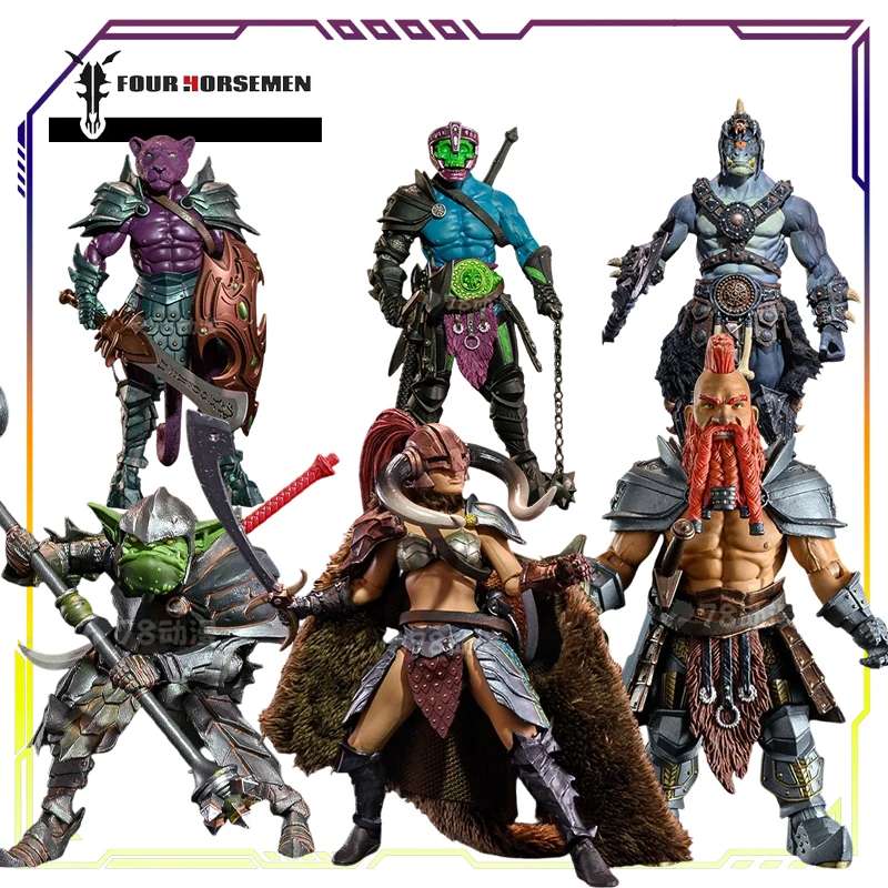 

Four Horsemen Studios Original Mythic Legions Wasteland Series Torgon Redfin\Popolo Anime Action Figure Model Toys Gifts Fo Boys