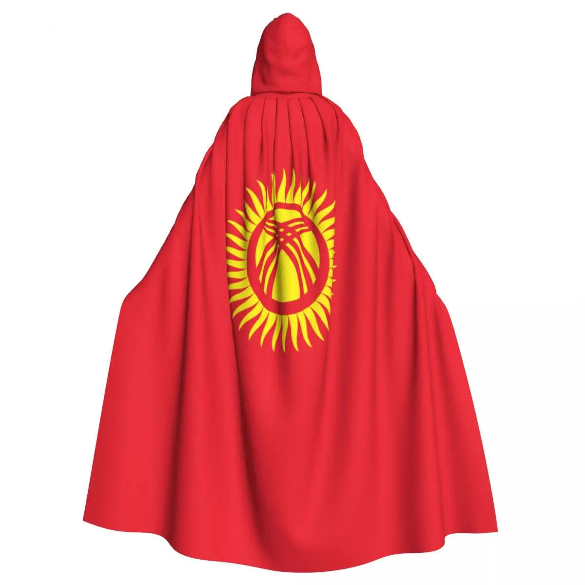 

Киргизийский флаг унисекс, телефон с капюшоном, длинная ведьма, костюм для косплея
