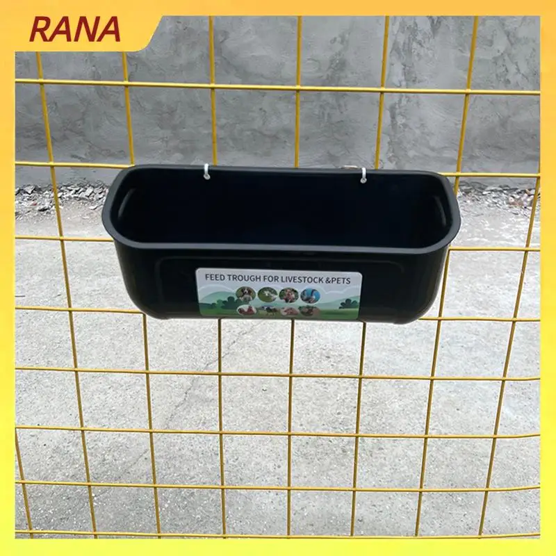 

RANA Black 2Pack Duck Feeder Fence Hanging Feed Trough Goose Turkey Trough With Clips Easy To Use