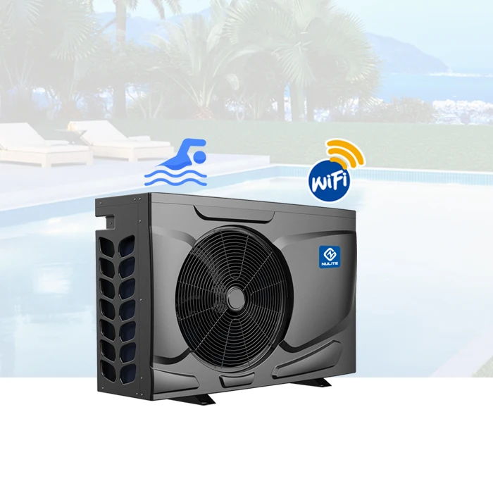 Nulite air source  R32 gas dc inverter wifi swimming pool heat pump Europe water heater 21kw 25kw 28kw