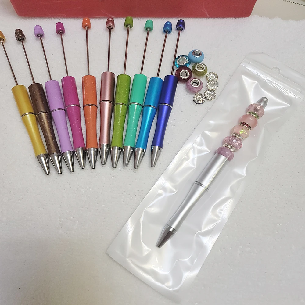 

Beading Pen Wholesale Creative Diy Plastic Beading Pen Ballpoint Pen Can Be Printed Plastic Beading Ballpoint Pen