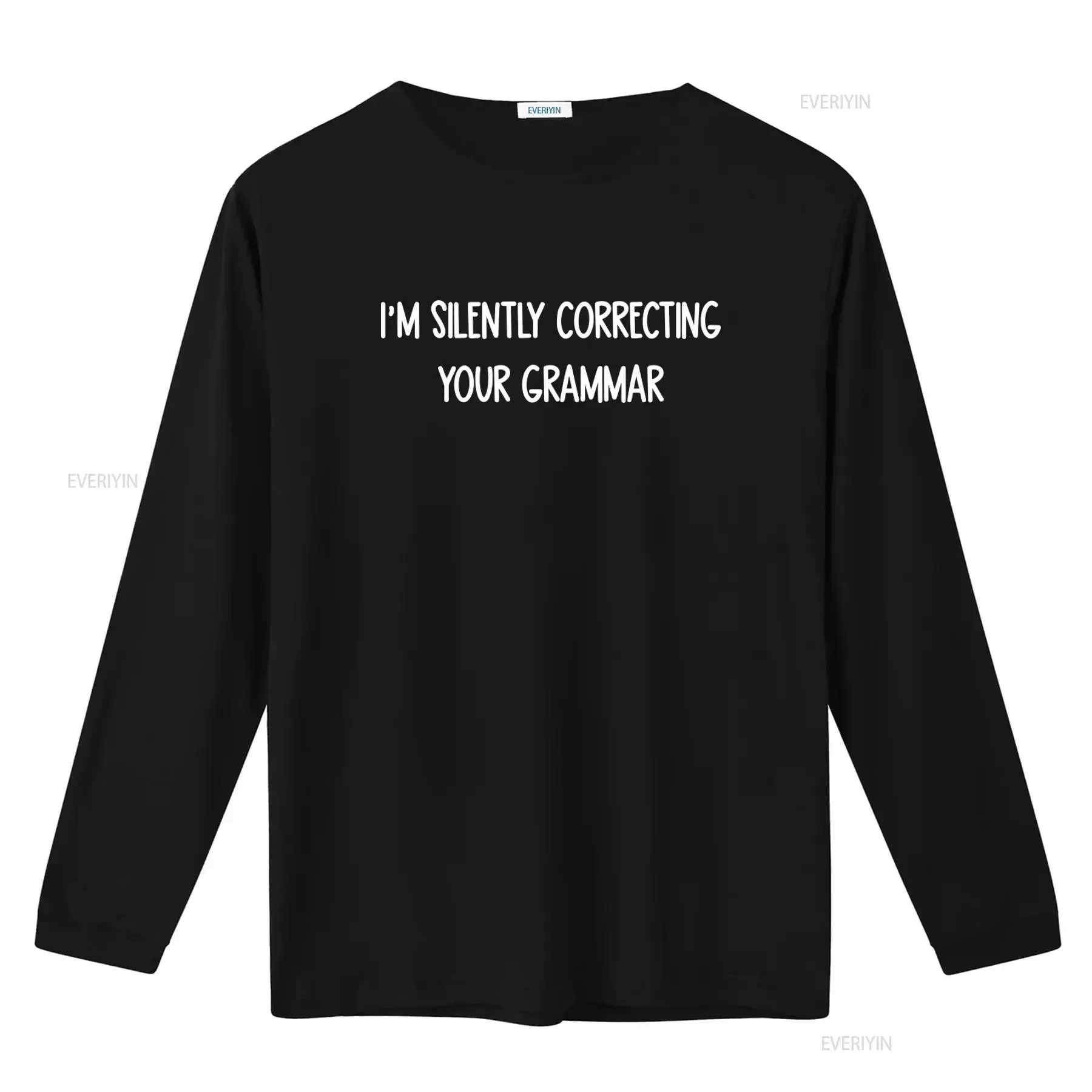 Funny Sarcastic I'm Silently Correcting Your Grammar T Shirt for Women vintage Washed streetwear Unisex Stylish graphic