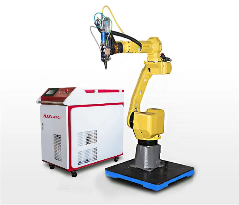 1500W Automatic 6 Axis Robot Arm Fiber Laser Robotic Welding Machine For Corner Welding