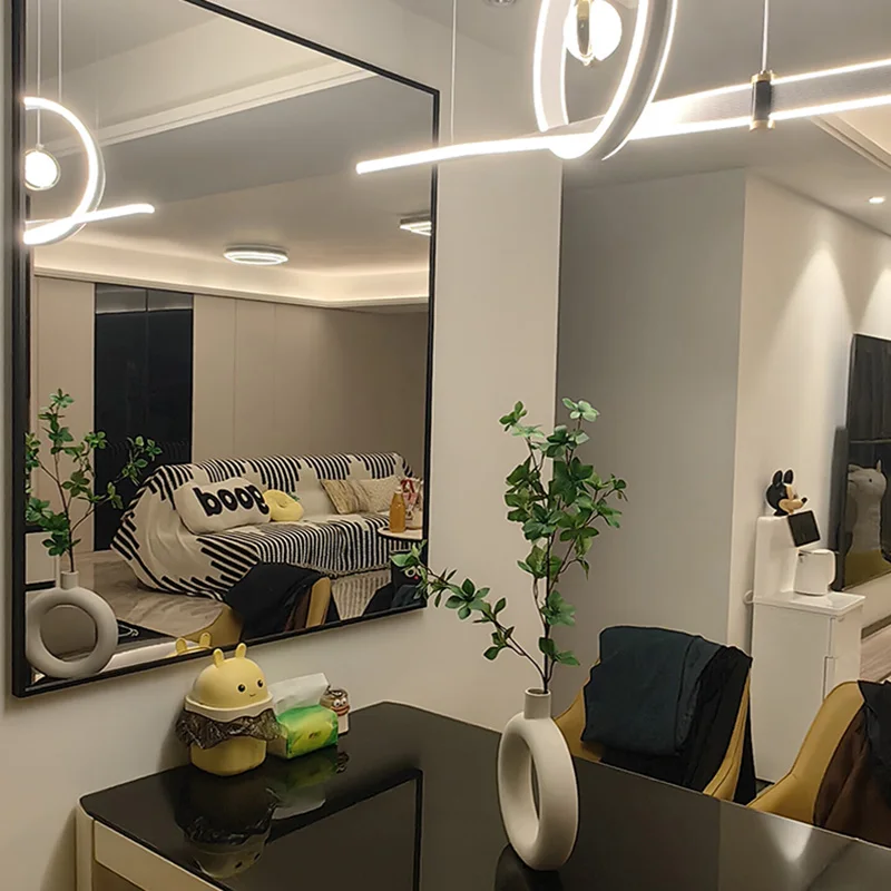 Предметы, современное зеркало, настенное украшение для гостиной, все тело, спальня для девочек, роскошное зеркало для ванной комнаты, длинные украшения для дома Espelhos