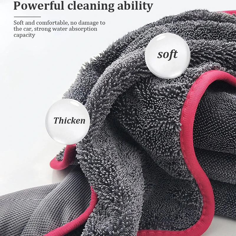 SEAMETAL 600GSM Premium Towels Car Care Wash Towel Ultra-Absorbent Drying Cloth Microfiber Car Cleaning Towel for Detailing Care