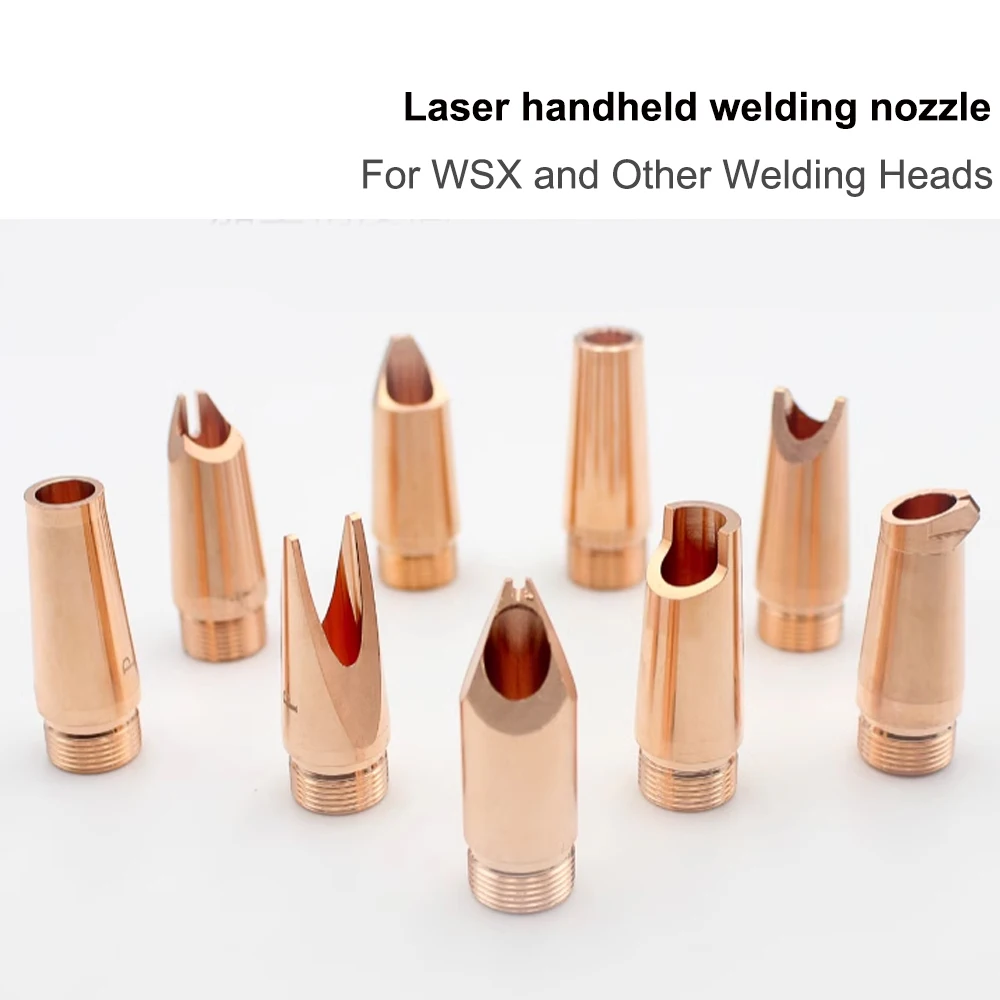 Fiber Laser Handheld Welding Machine Gun Nozzle Welding Gun Copper Nozzle Wire Feeding for WSX and Other Welding Heads