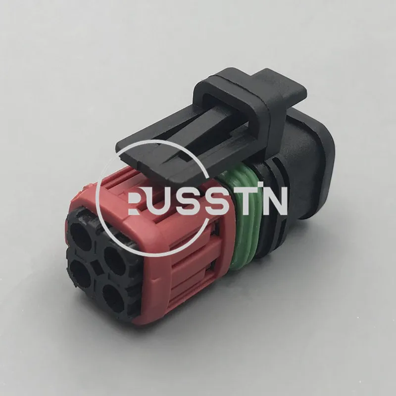 1 Set 4 Pin Fuel Injector Plug Oxygen Sensor Socket Starter Wiring Connector For Cars Excavator 1337352-1