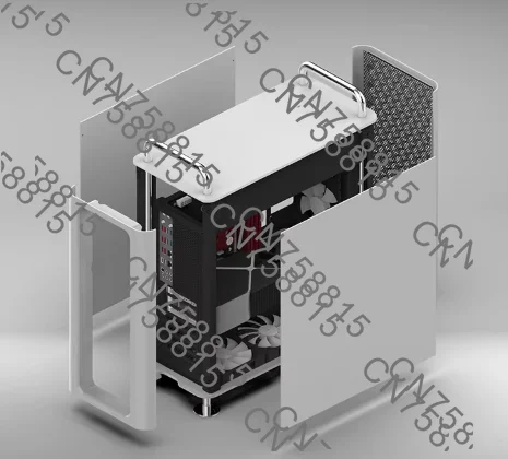 For Apple Computer Case，Case Black  Computer，MCP  RUE Ap  Ollo X Aluminum Alloy Case Computer  Black