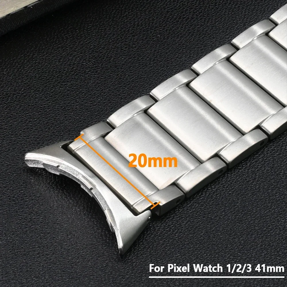 Cinturino in titanio per Google Pixel Watch 3 41mm 45mm Bracciale con cinturino Accessori sostituiti per cinturino Google Pixel Watch 1/2 41mm