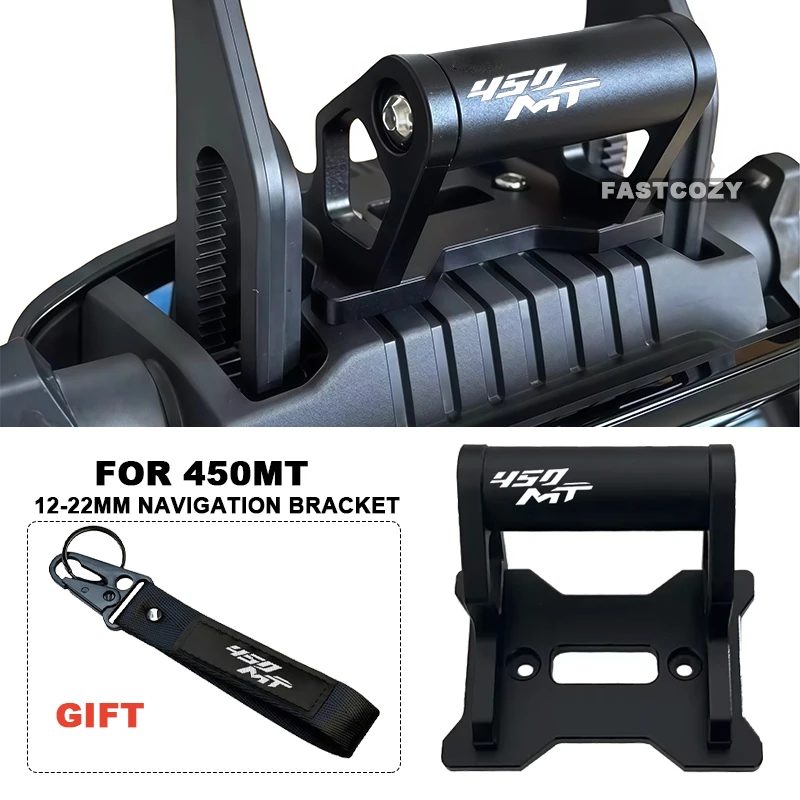 

New For CFMOTO 450MT 450 MT 2024 2025 Motorcycle Accessorie 450mt Aluminum GPS Phone Holder Stand Navigation New Extension Brack