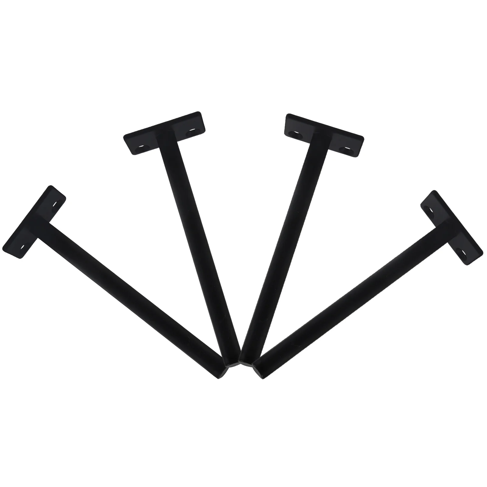 

4Pcs Hidden Floating Shelf Brackets Heavy Duty Invisible Shelf Supports Solid Iron Wall Mounts for Floating Shelves