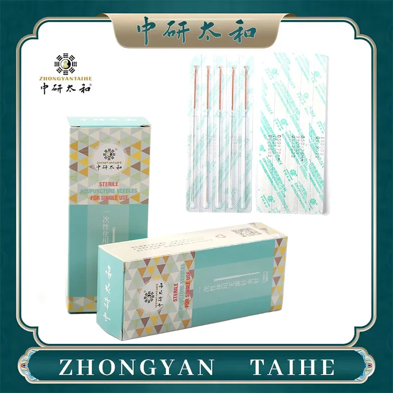 

ZHONGYAN TAIHE одноразовые стерильные иглы для акупунктуры, традиционная китайская медицина, косметический массаж, релаксация, облегчение боли, 100 шт.