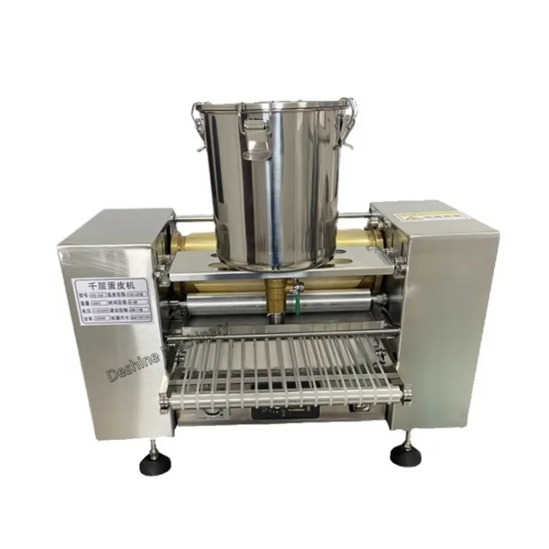 Commercial Automatic Mini Mille Crepe Maker Pancake Machine Thousand Layer Cake Machine Egg Skin Crepe Making Machine Price