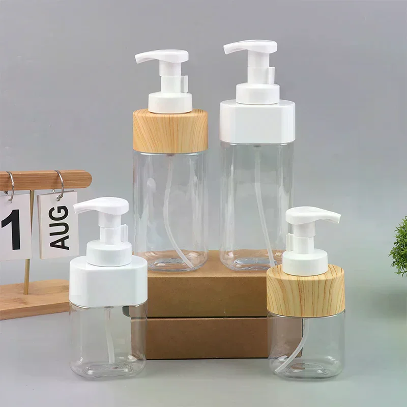 Dispensador de jabón de manos espumoso transparente, botella vacía de Gel de ducha, limpiador Fcial, contenedor de Mousse portátil de viaje, 300/500ml