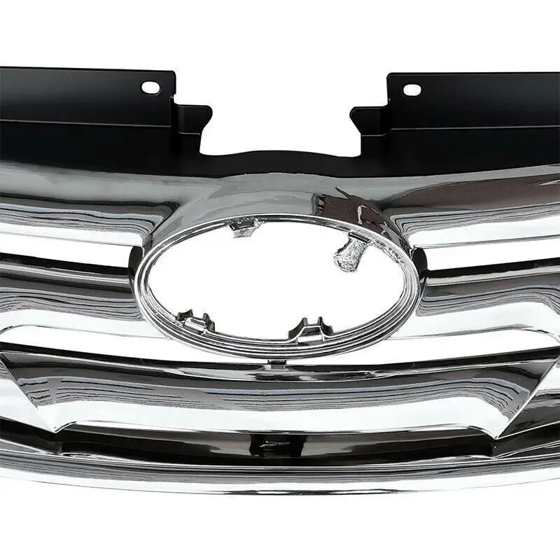 For Hyundai Sonata Sedan 2011 2012 2013 Front Grille Chrome Cover Molding Trim -