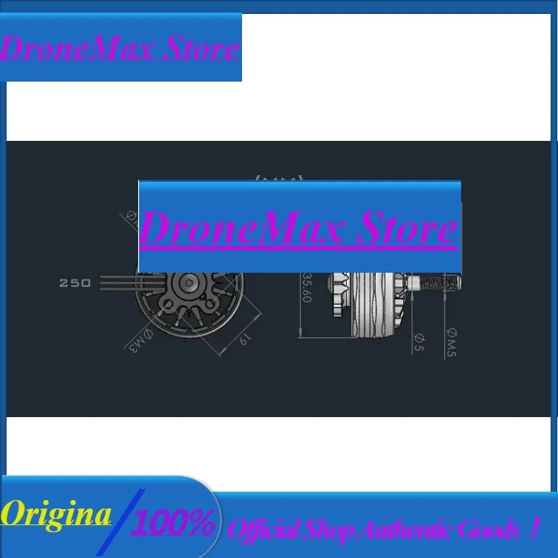 DrMasAMAX 2810 Competition Brushless Motor 3-6S Φ5mm FPV RC Drone Model Plane Quad Freestyle Long Range 550 700 850 1050 1200 14