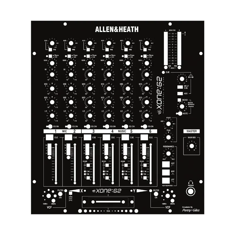 

Защитная маска для консоли Allen & Heath xone 62 Skin Mix