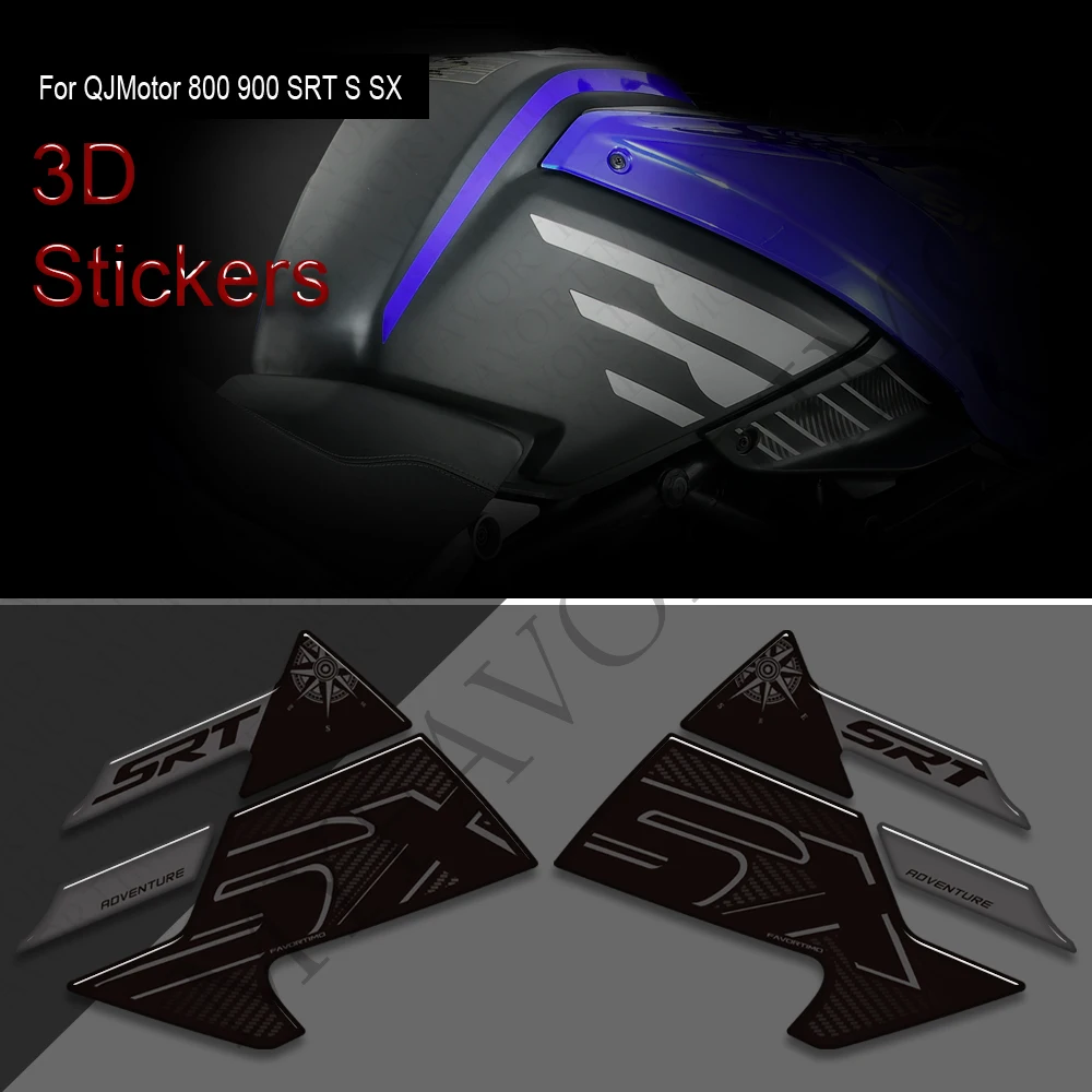 For QJMotor QJ Motor SRT800 SRT900 S X SX 3D Epoxy Resin New Motorcycle Tank Pad Protection Sticker New Decorative Decal kit