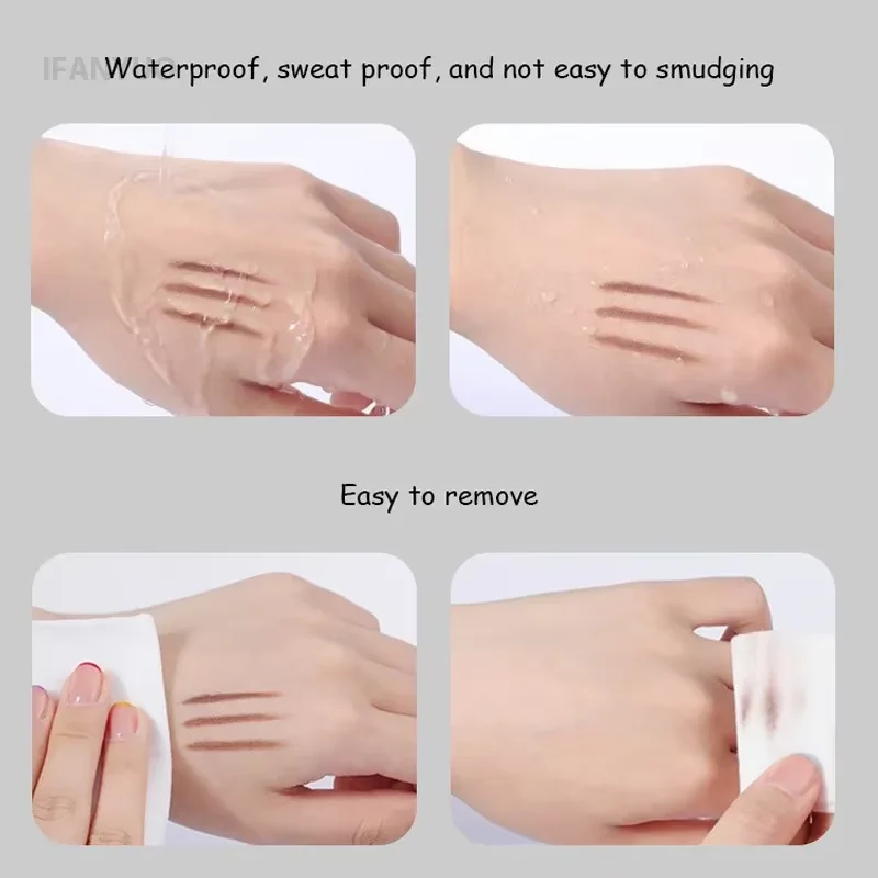 Matita gel per eyeliner Matita gel per eyeliner Impermeabile naturale a lunga durata Sopracciglio liscio Penna per eyeliner nera Strumento per il trucco degli occhi