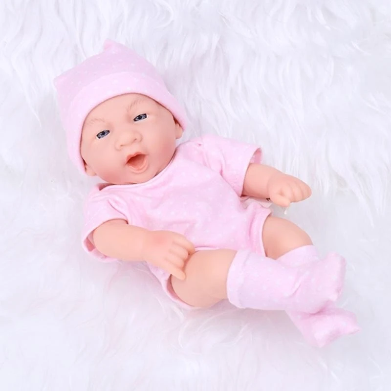 Reborns Simulation Baby Spielzeug Reborns Pullover Vinyl Kinder Kleid Mädchen 15UB