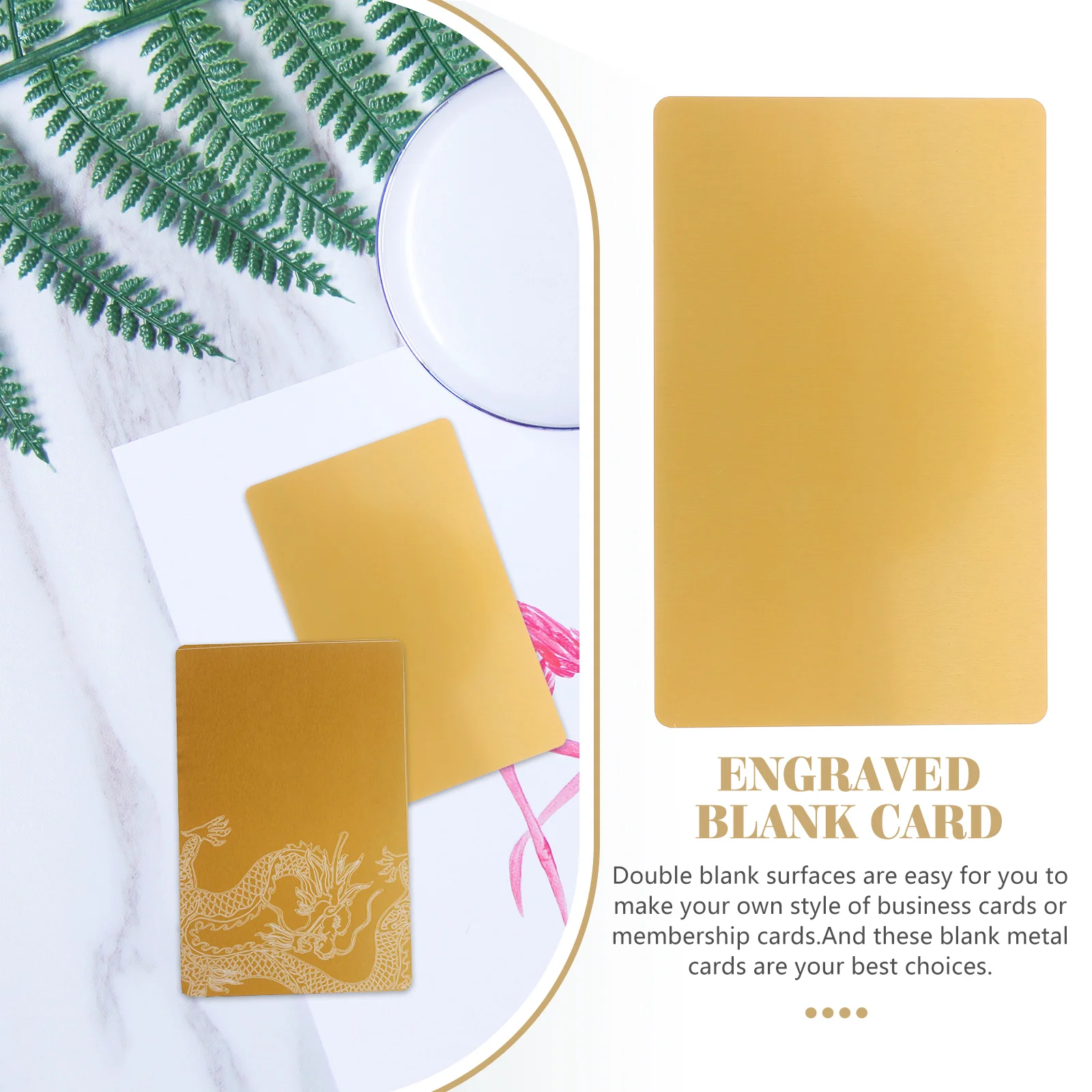 

50Pcs Double Side Blank Metal Business Cards Aluminum Alloy Engraving Sublimation Blanks DIY Metal Name Cards Sublimation Blanks