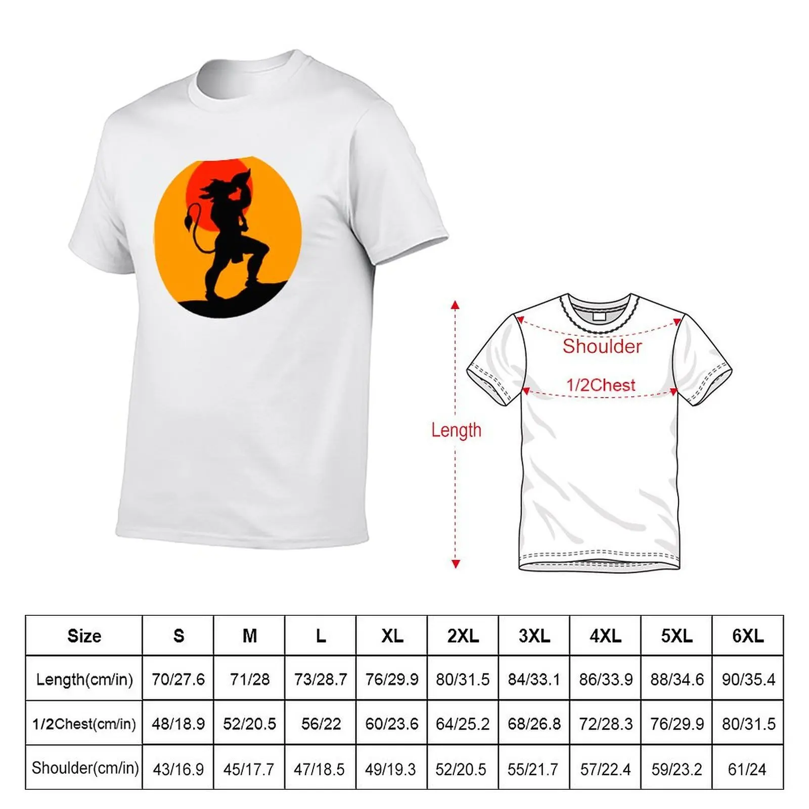 Bhagwan Hanuman ji bajrang bali god hanuman T-Shirt funny t shirts cotton man t shirts for men casual T-Shirt