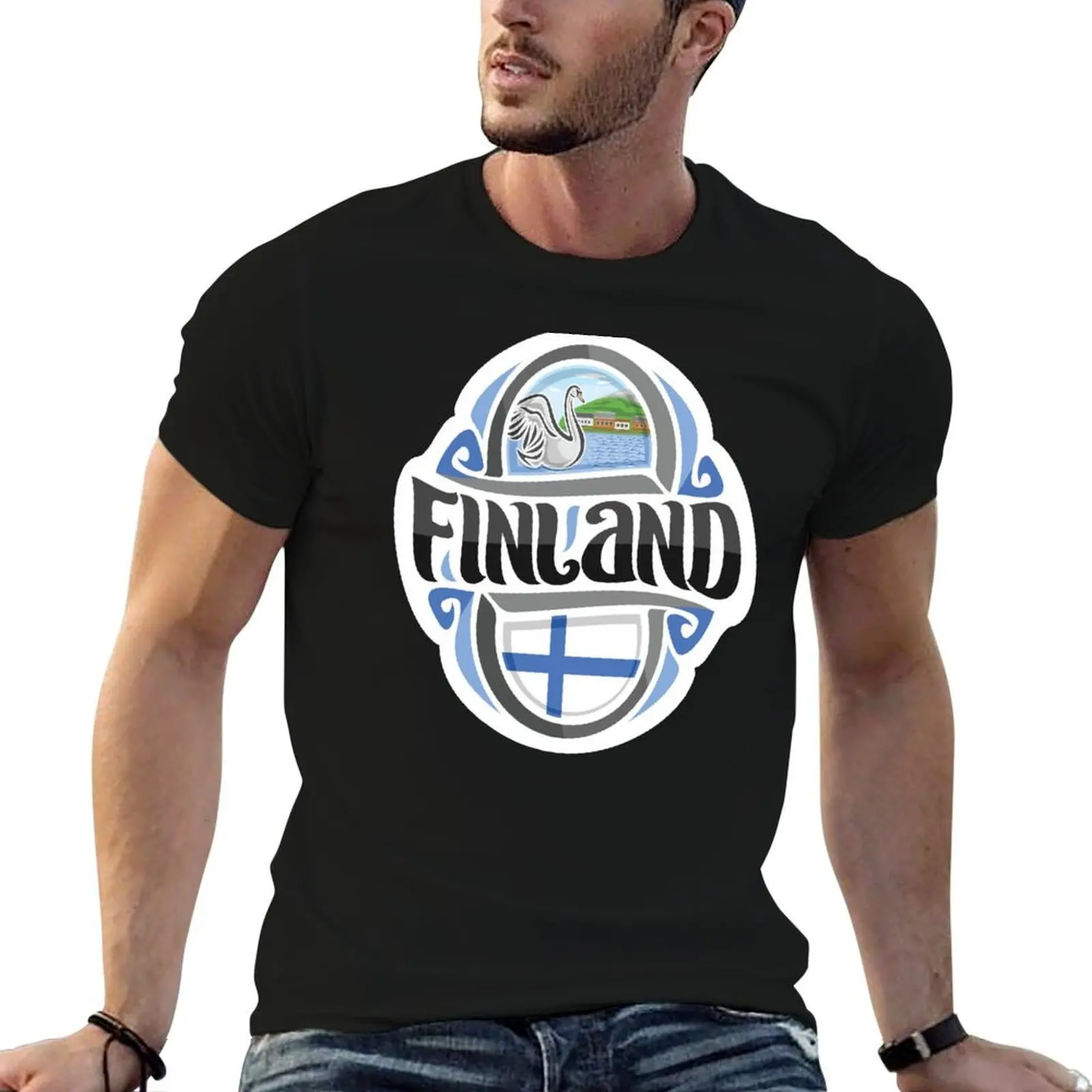 

Finland T-Shirt man t shirts for men casual t shirt man casual t shirt man cotton T-Shirt