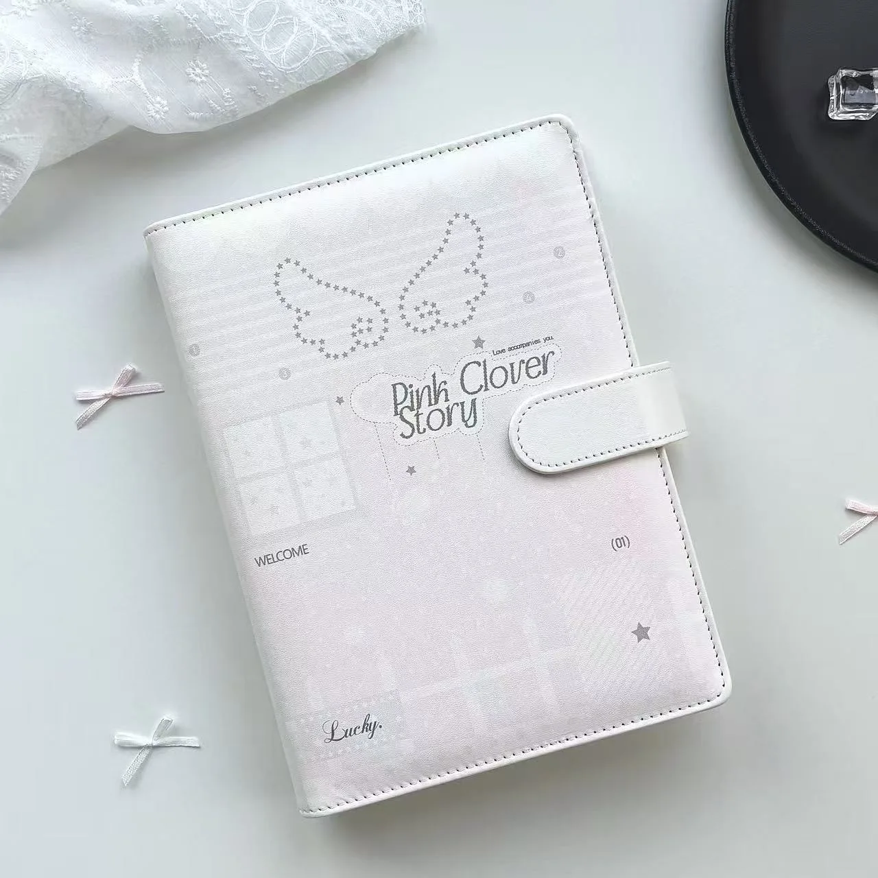 MINKYS PU Leather Angel Wings Cute A5 Kpop Photocards Collect Binder idol Photo Card Book Idol Storage Album Stationery
