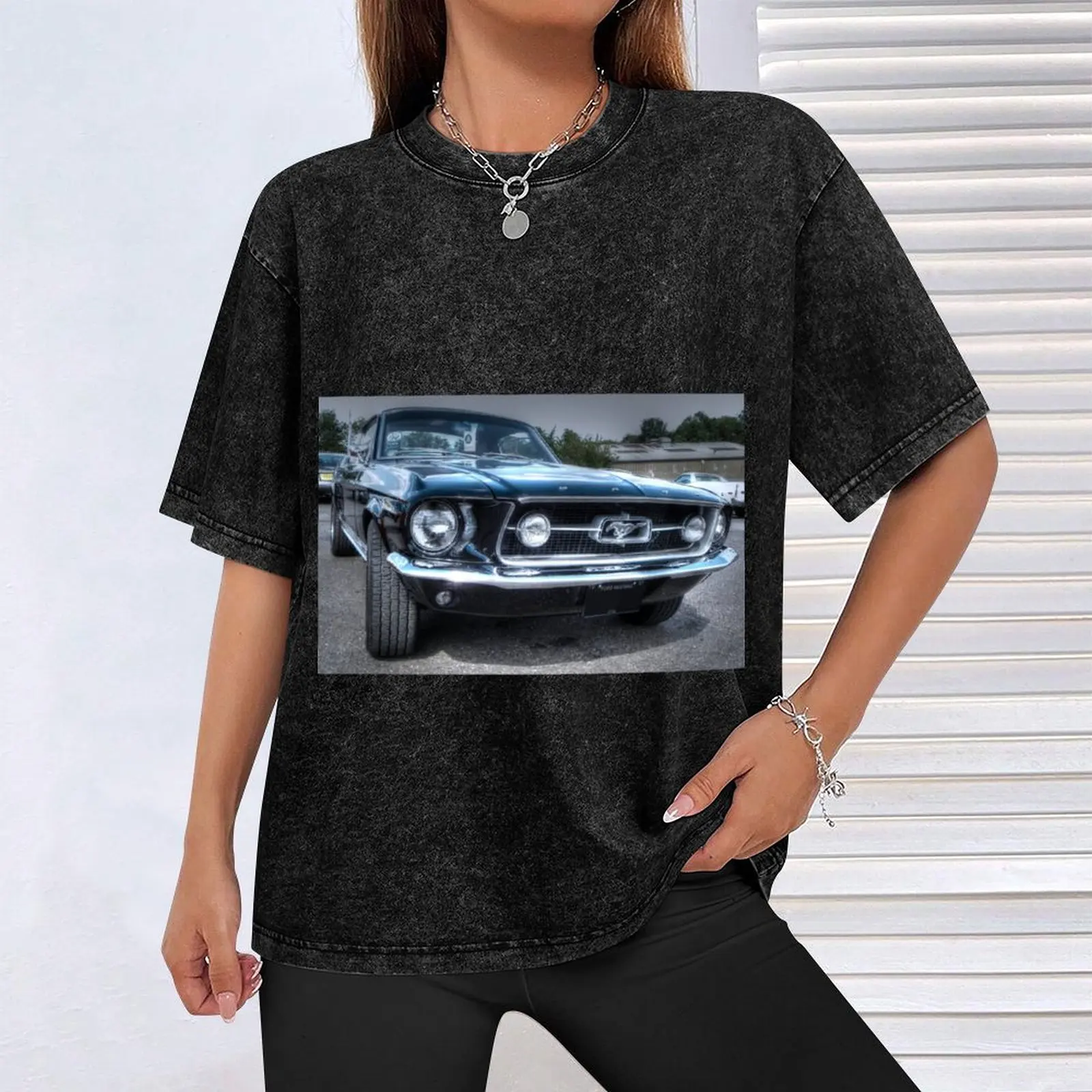 1967 Ford Mustang T-Shirt, Vintage-Kleidung, lustige Geschenke, übergroße Grafik-T-Shirts, Designer-Shirts, große und große Herren-T-Shirts