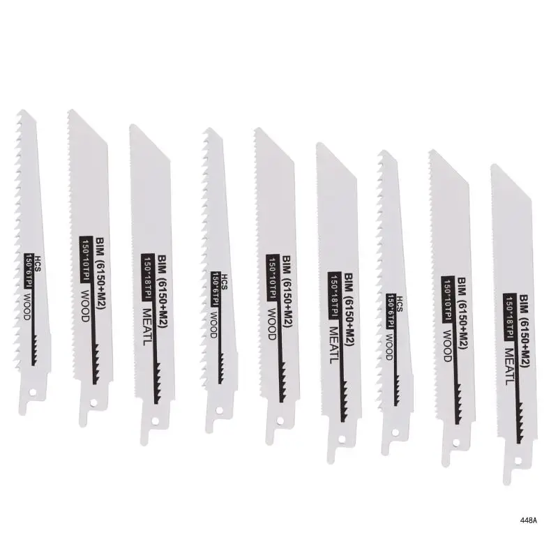 9Piece Sabre Saw Bladee Attachment Collection Set for Furniture Making and Crafts