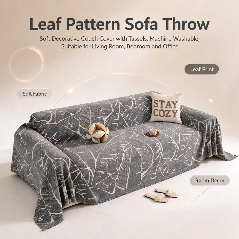 Anti Cat Scratch Chenille Full Sofa Cover One Piece All Inclusive Couch Throw Four Season Reusable Sofa Protective Blanket