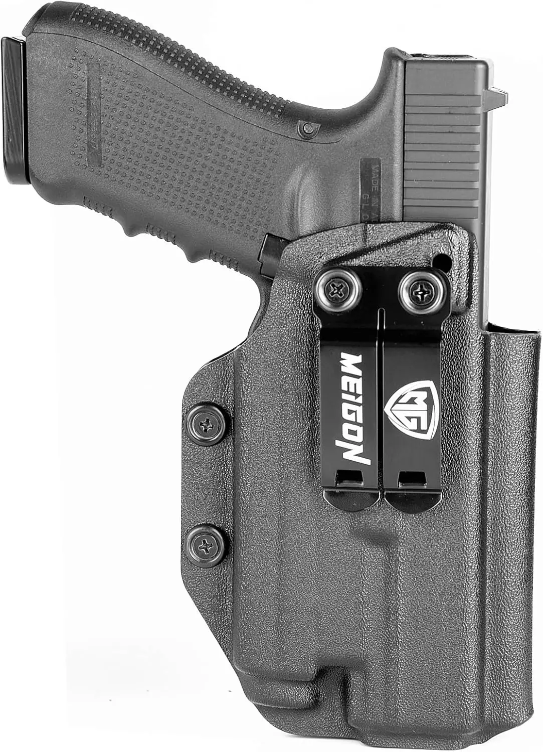 IWB Kydex Holster for Glock 19 19X 44 45 Gen 1-5 & Glock 23 32 Gen 1-4 w/Olight 600 Lumens PL Mini 2 & Baldr Mini and 800 Lumens