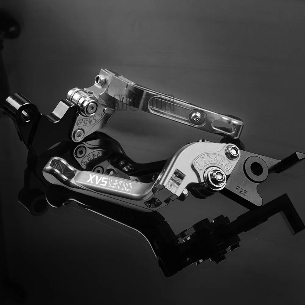 For Yamaha XVS 1300 XVS1300 V-Star Deluxe/Stryker/Stryker Bullet Cowl Motorcycle CNC Adjustable Folding Fold Brake Clutch Levers