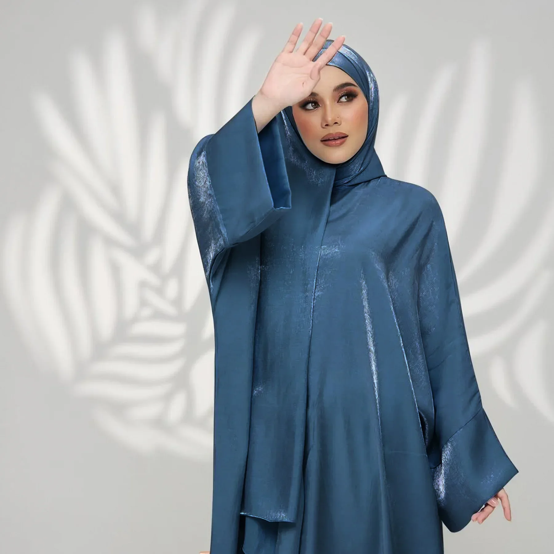 Abaya – Robe élégante en tissu à paillettes pour femmes, dubaï, Eid, Ramadan, robes musulmanes, vêtements islamiques, Robe de prière modeste