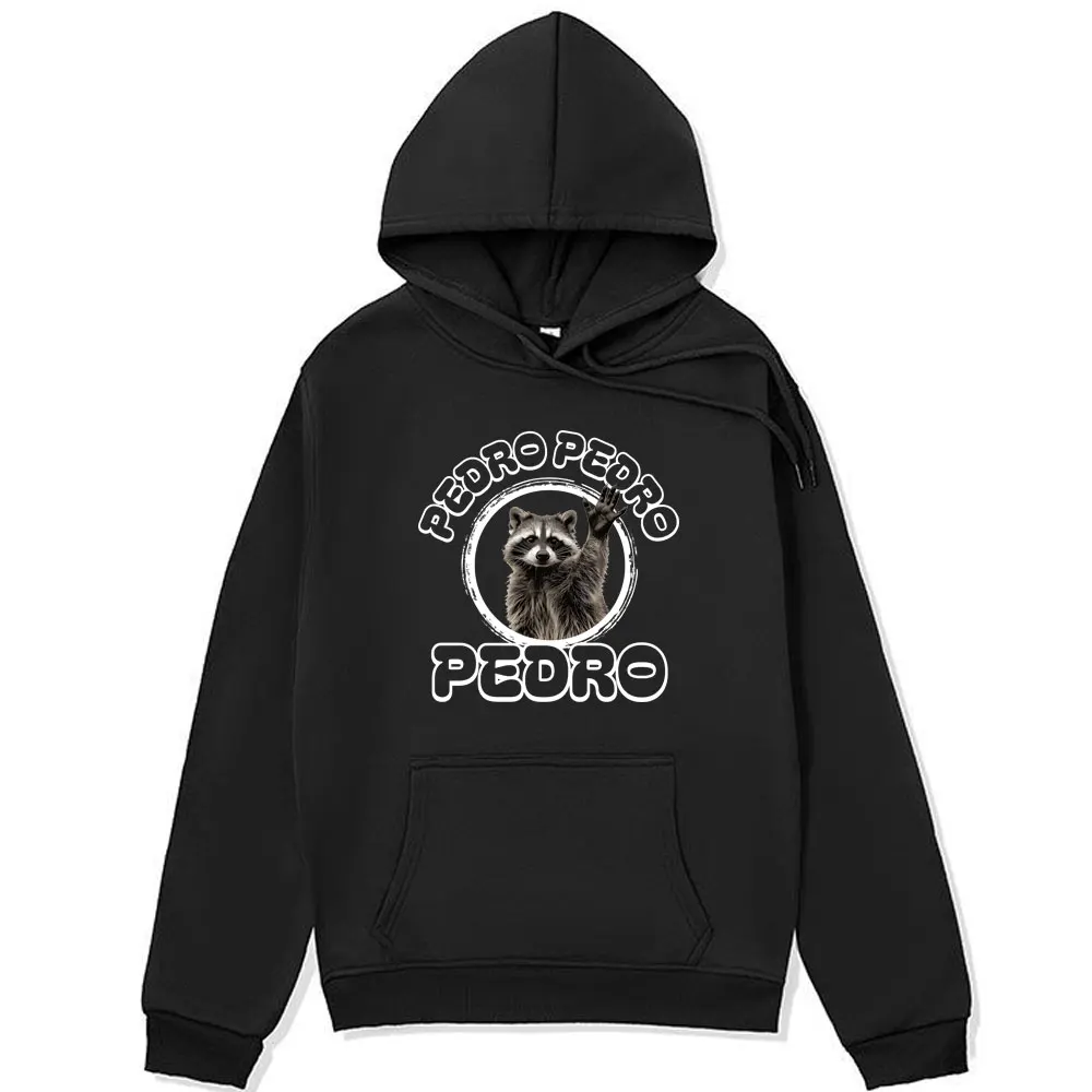 

Funny Meet Pedro The Dancing Raccoon Hoodie Men Women Clothes Sweatshirt Winter Fashion Oversized Long Sleeve Hoodies Pullover