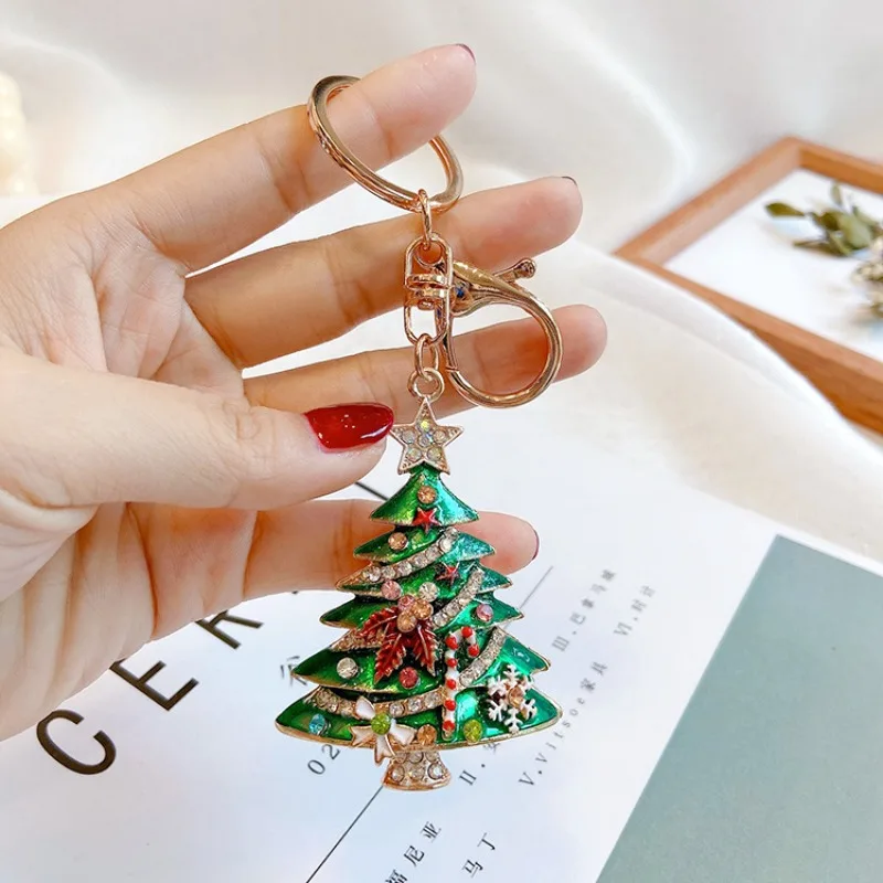 Christmas Gifts Creative Cute Christmas Tree Keychain Pendant Car Keychain Christmas Gift